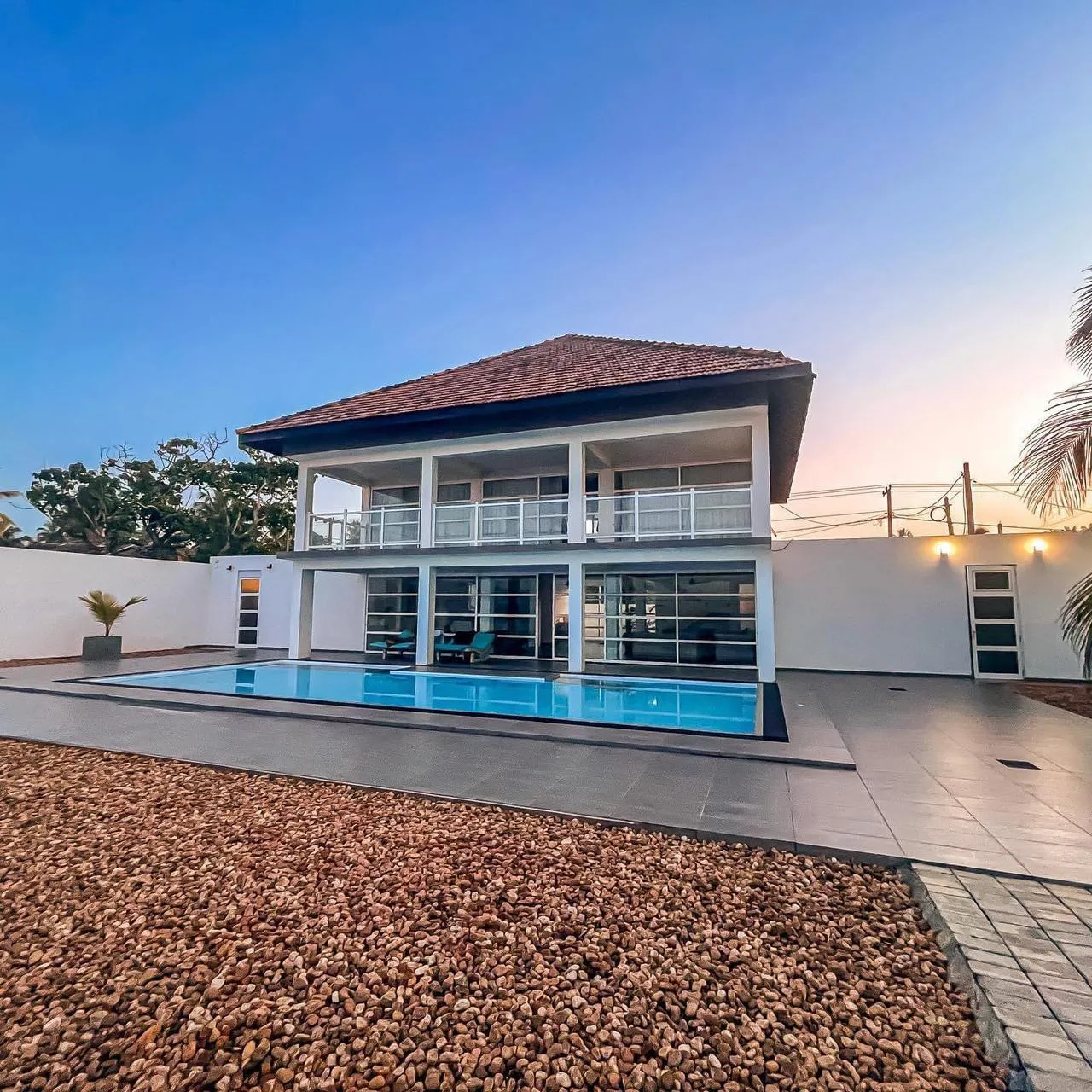 Luxurious master bedroom with mountain views